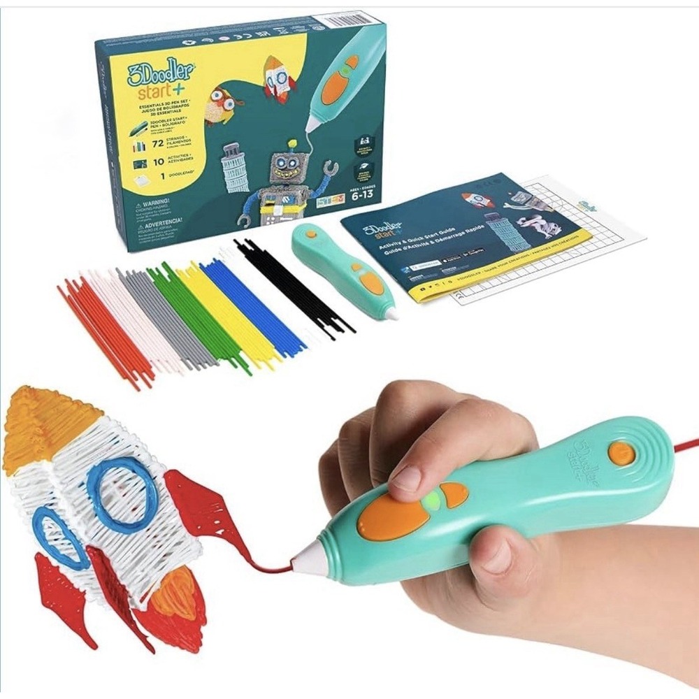 3Doodler Start+ Essentials 3D Pen Set for Kids STEM Art Toy Easy-to-Use Drawing